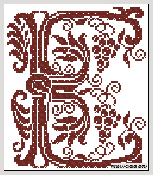 Download embroidery patterns by cross-stitch  - Alphabet prive, author 