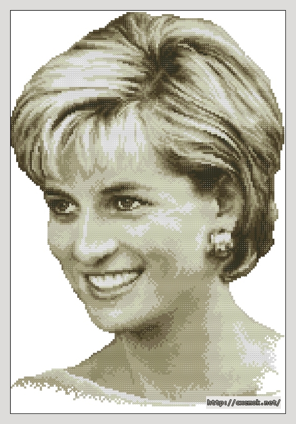Download embroidery patterns by cross-stitch  - Diana, author 