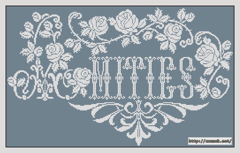 Download embroidery patterns by cross-stitch  - Romance des roses, author 