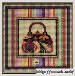 Download embroidery patterns by cross-stitch  - Handbag, author 