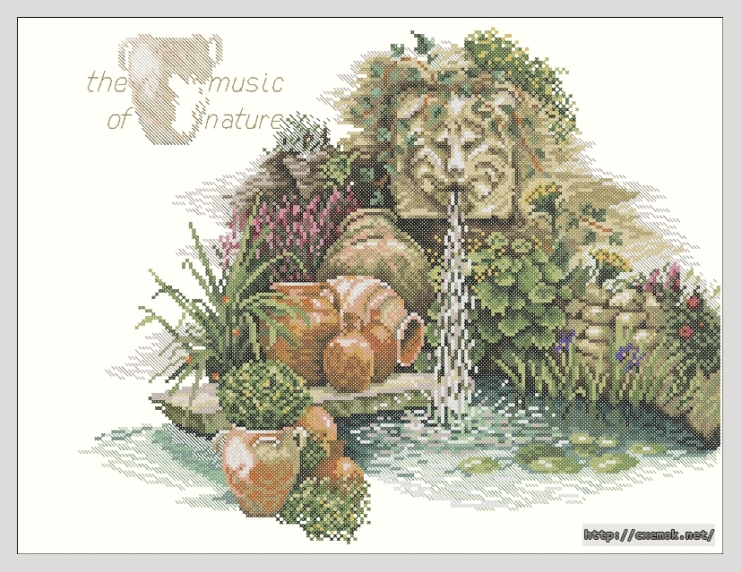 Download embroidery patterns by cross-stitch  - Fruit en flowers 2 pyrus, author 
