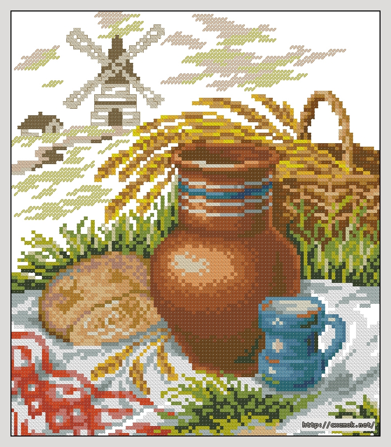 Download embroidery patterns by cross-stitch  - Ржаной хлеб, author 