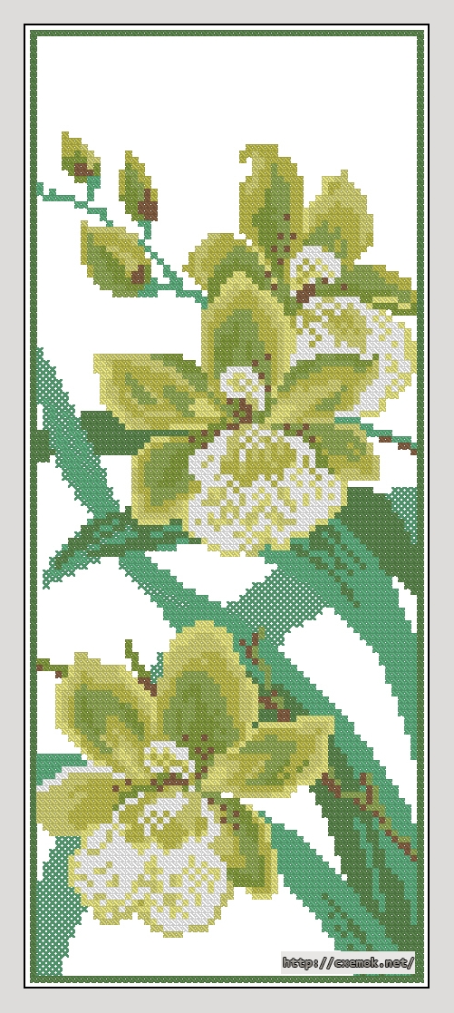 Download embroidery patterns by cross-stitch  - Орхидея, author 