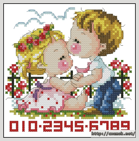 Download embroidery patterns by cross-stitch  - Детки 5, author 