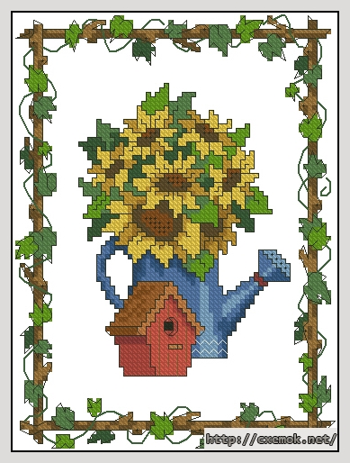 Download embroidery patterns by cross-stitch  - Ivy border picture, author 