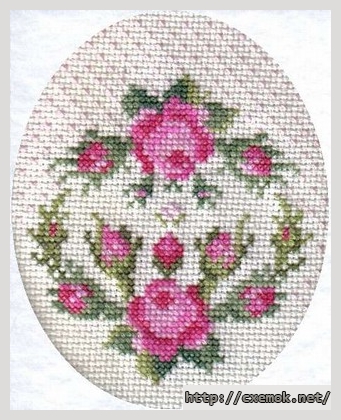 Download embroidery patterns by cross-stitch  - Romantique roses, author 