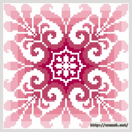 Download embroidery patterns by cross-stitch  - Moire, author 