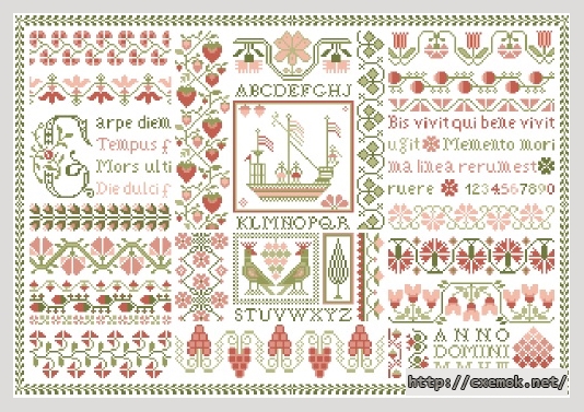 Download embroidery patterns by cross-stitch  - Carpe diem, author 