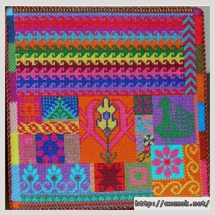 Скачать схемы вышивки нитками / крестом  - Turkish patchwork, автор 
