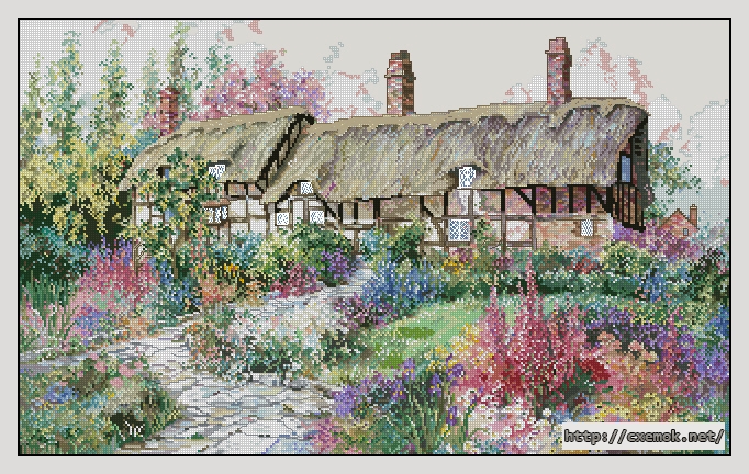 Download embroidery patterns by cross-stitch  - Miss hathaway''s garden, author 