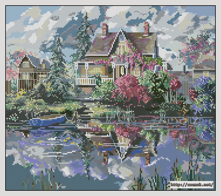 Download embroidery patterns by cross-stitch  - Mendocino twilight, author 