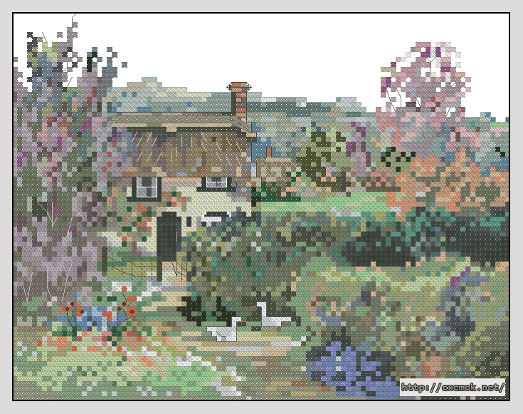 Download embroidery patterns by cross-stitch  - Hideaway cottage, author 