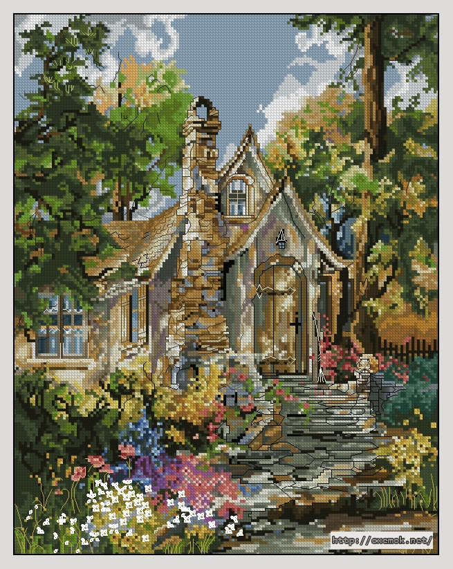Download embroidery patterns by cross-stitch  - Hansel''s cottage, author 