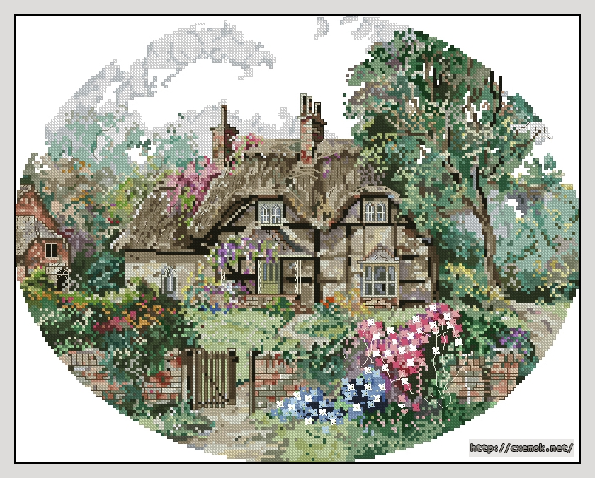 Download embroidery patterns by cross-stitch  - Ginger cottage, author 
