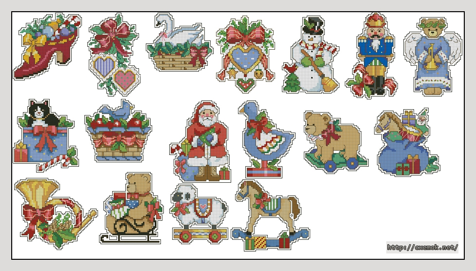 Download embroidery patterns by cross-stitch  - Country christmas, author 