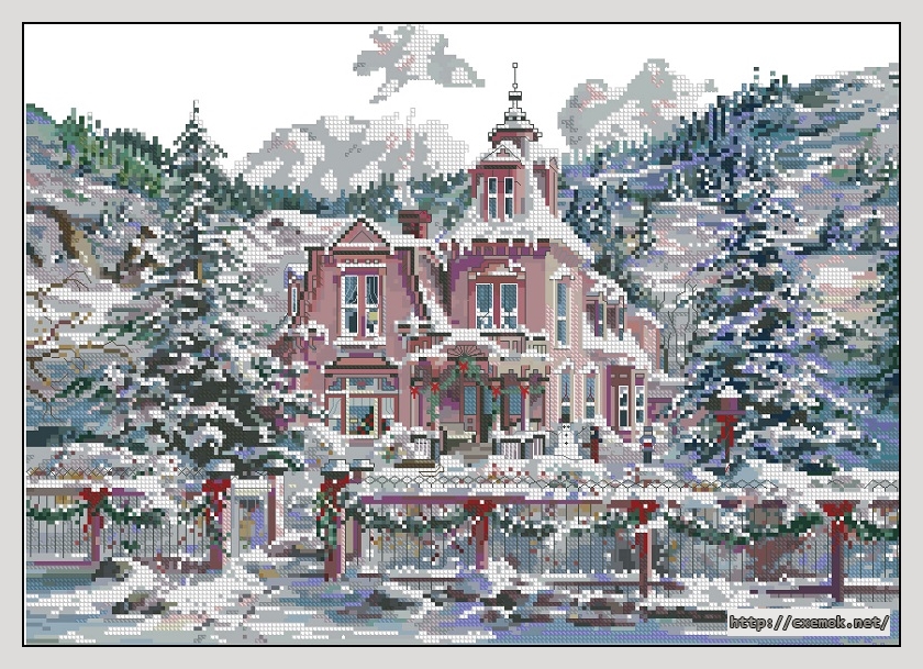 Download embroidery patterns by cross-stitch  - Rocky mountain christmas, author 