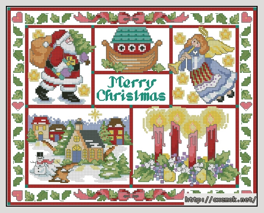 Download embroidery patterns by cross-stitch  - Spirit of christmas - picture, author 