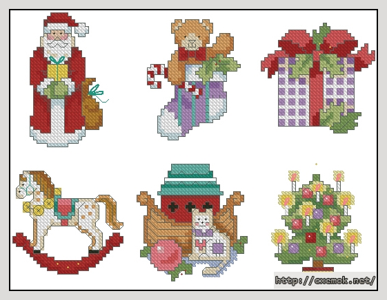 Download embroidery patterns by cross-stitch  - Ornaments, author 