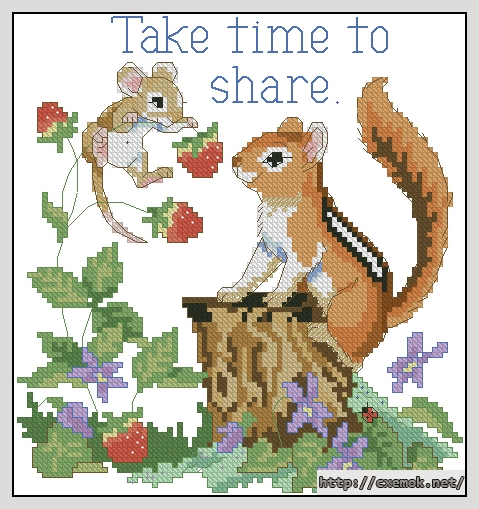 Download embroidery patterns by cross-stitch  - Take time to share, author 