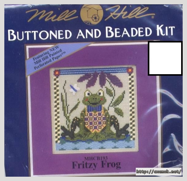 Завантажити схеми вишивки нитками / хрестом  - Fritzy frog, автор 
