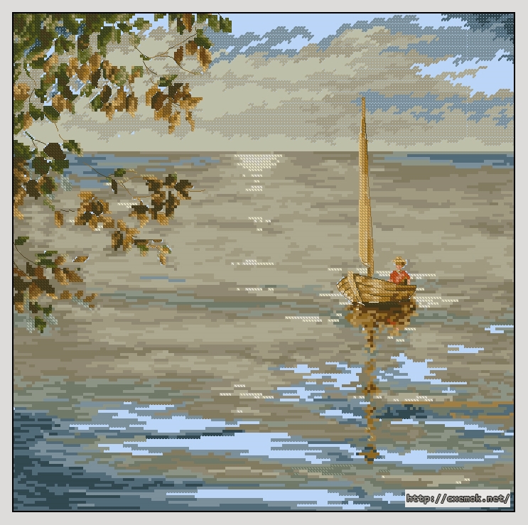 Download embroidery patterns by cross-stitch  - Shore winds, author 