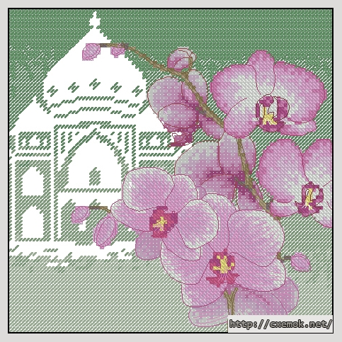 Download embroidery patterns by cross-stitch  - Temple view, author 