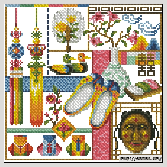 Download embroidery patterns by cross-stitch  - Love room -female, author 