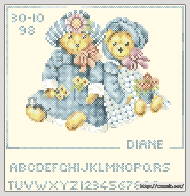 Download embroidery patterns by cross-stitch  - Berenpaar, author 