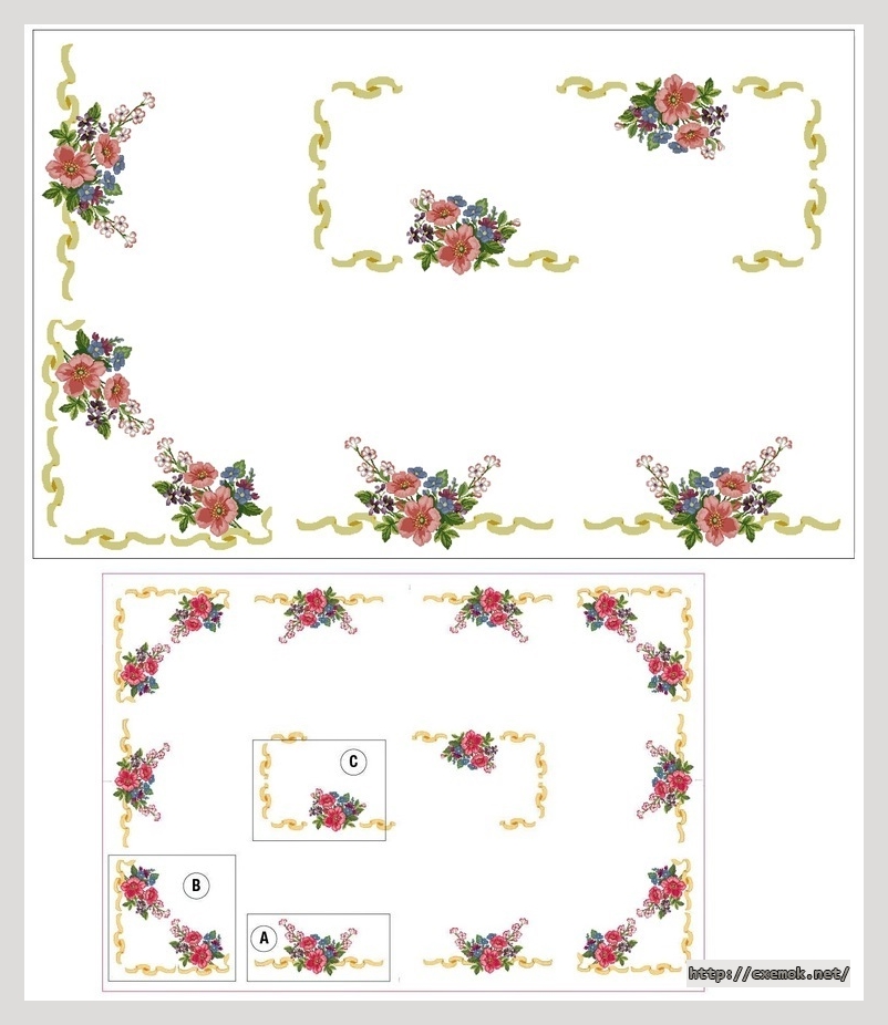 Download embroidery patterns by cross-stitch  - Un mariage parfait - table