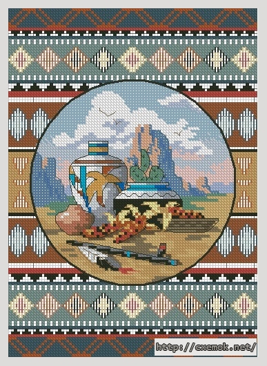 Download embroidery patterns by cross-stitch  - Southwest blend, author 