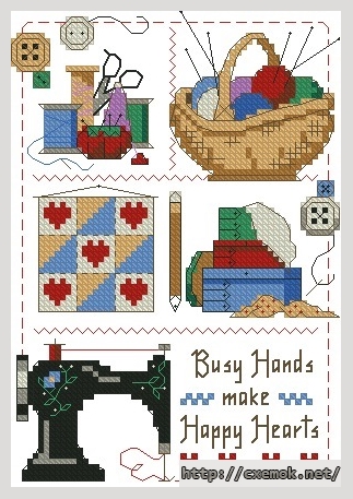 Download embroidery patterns by cross-stitch  - Sew buzy, author 