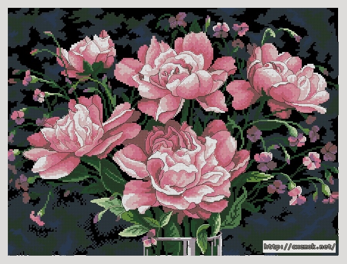 Download embroidery patterns by cross-stitch  - Tickled pink, author 