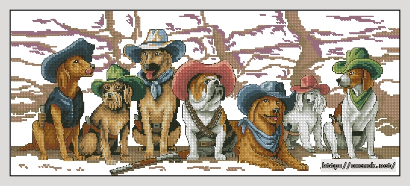 Download embroidery patterns by cross-stitch  - Magnificent seven, author 