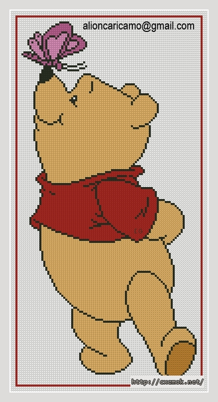 Скачать схемы вышивки нитками / крестом  - Pooh-02, автор 