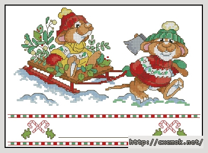 Download embroidery patterns by cross-stitch  - Sled cuff, author 