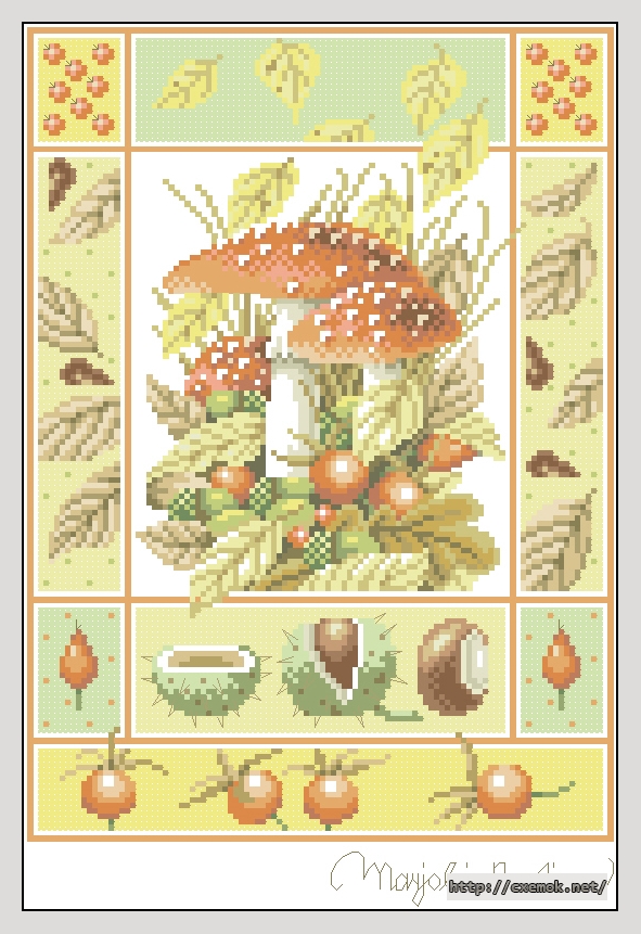 Download embroidery patterns by cross-stitch  - Herbst, author 