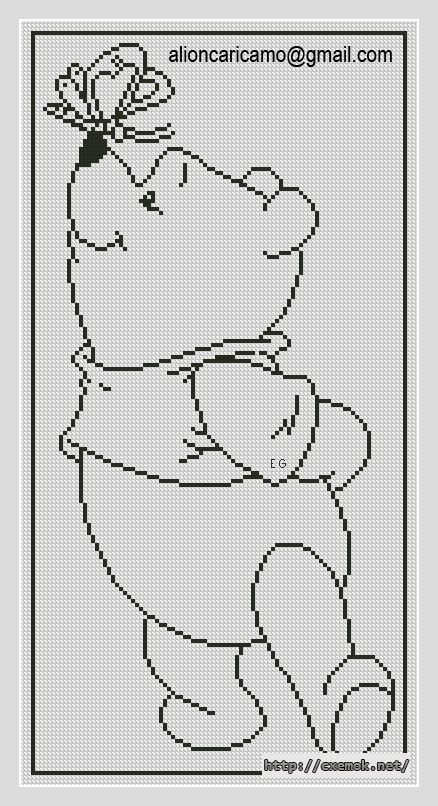 Download embroidery patterns by cross-stitch  - Pooh-01, author 