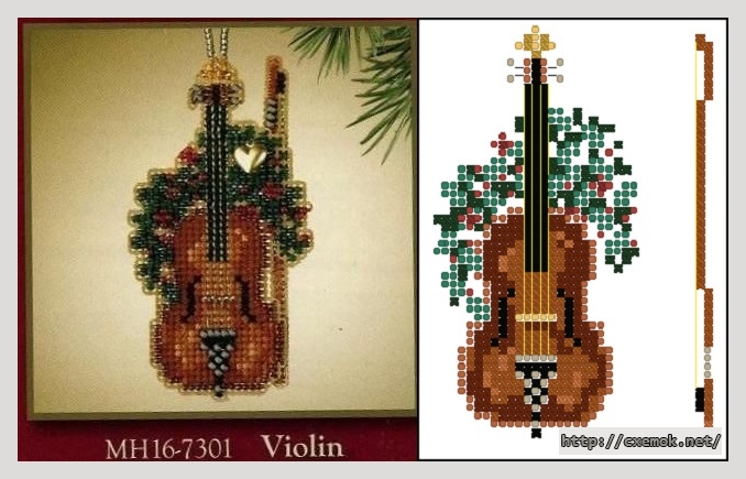 Download embroidery patterns by cross-stitch  - Holiday harmony, author 
