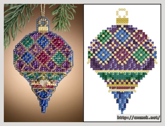 Download embroidery patterns by cross-stitch  - Diamond holiday, author 