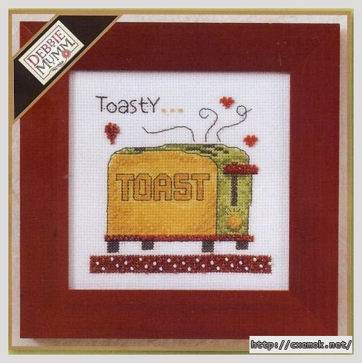 Download embroidery patterns by cross-stitch  - Toasty, author 