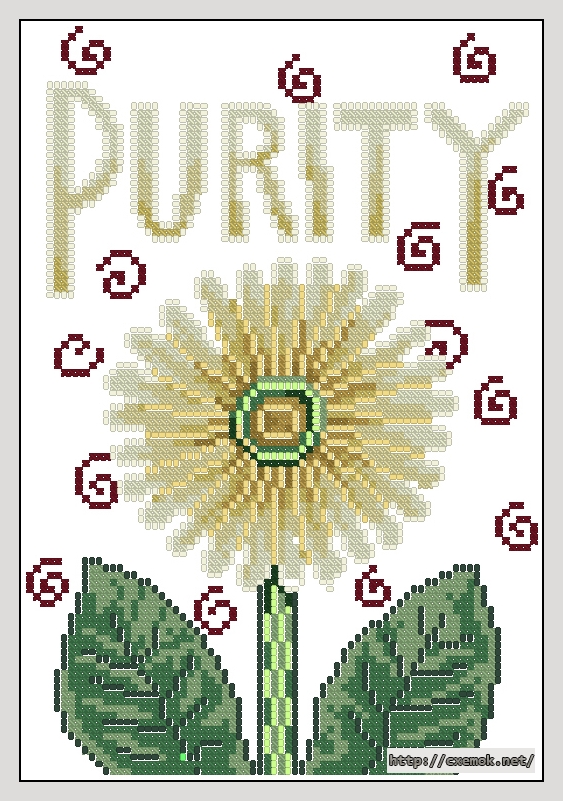 Download embroidery patterns by cross-stitch  - Purity, author 