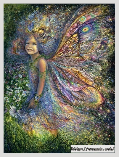 Download embroidery patterns by cross-stitch  - The wood fairy, author 
