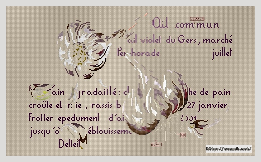 Download embroidery patterns by cross-stitch  - Histoire d''aulx, author 