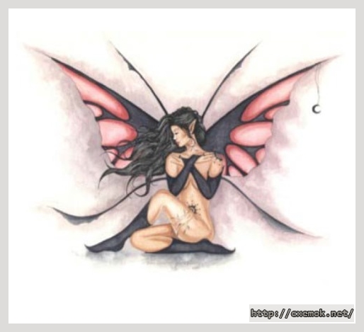 Download embroidery patterns by cross-stitch  - Dark wings, author 