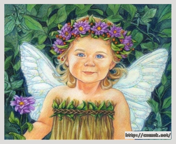 Download embroidery patterns by cross-stitch  - Bright little faerie, author 