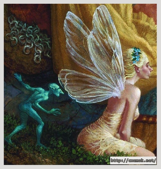 Download embroidery patterns by cross-stitch  - Ptp wood nymph, author 
