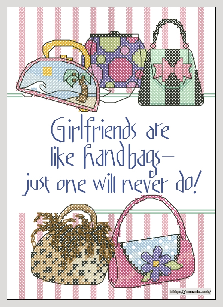 Download embroidery patterns by cross-stitch  - One will never do, author 