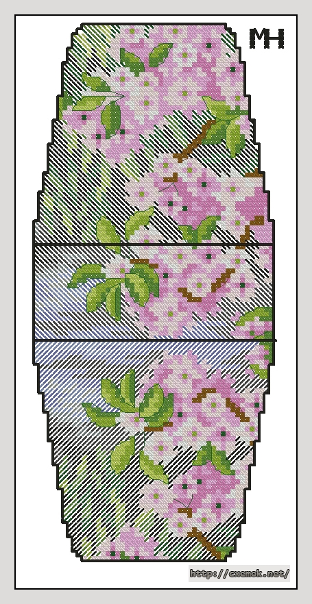Download embroidery patterns by cross-stitch  - Сакура (anchor), author 