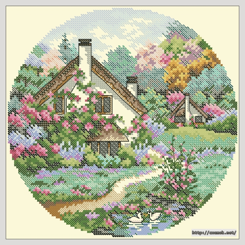 Download embroidery patterns by cross-stitch  - Cozy glen, author 