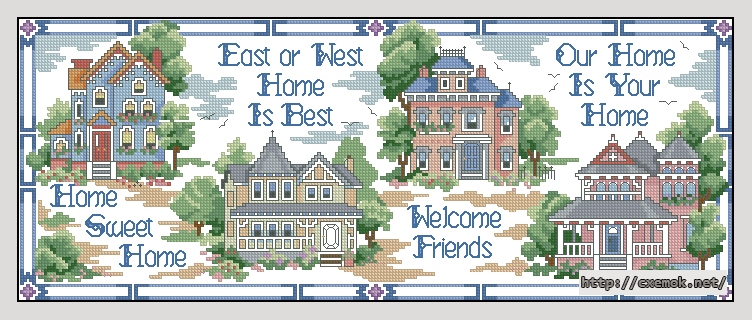 Download embroidery patterns by cross-stitch  - Sweethome, author 